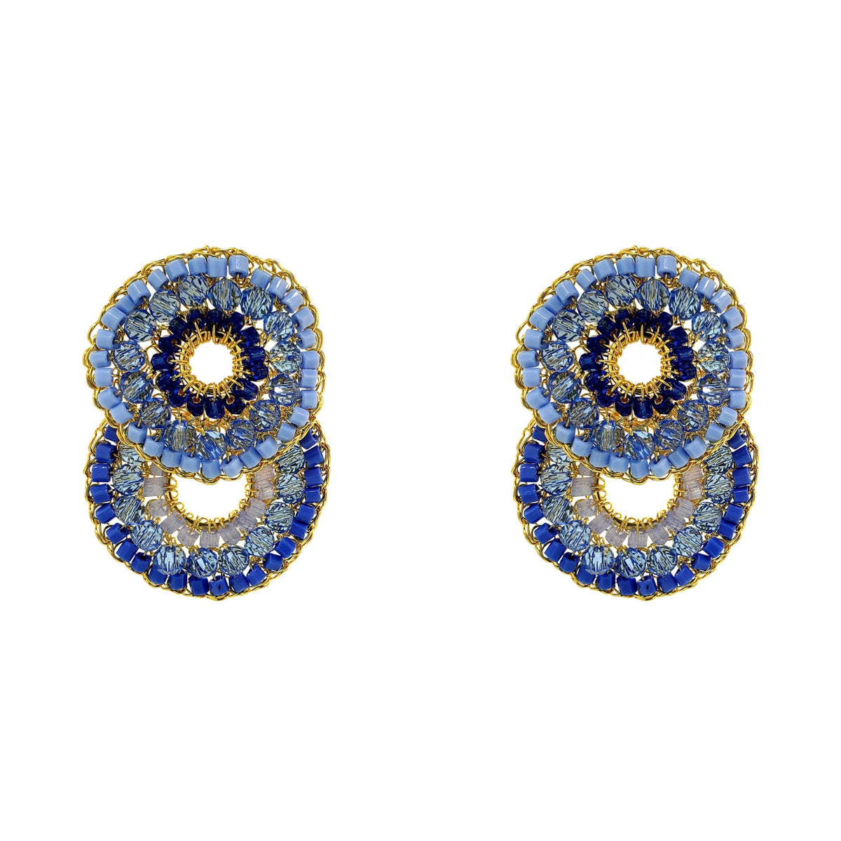 Tricia Milaneze | Sky Blue Crochet Earrings