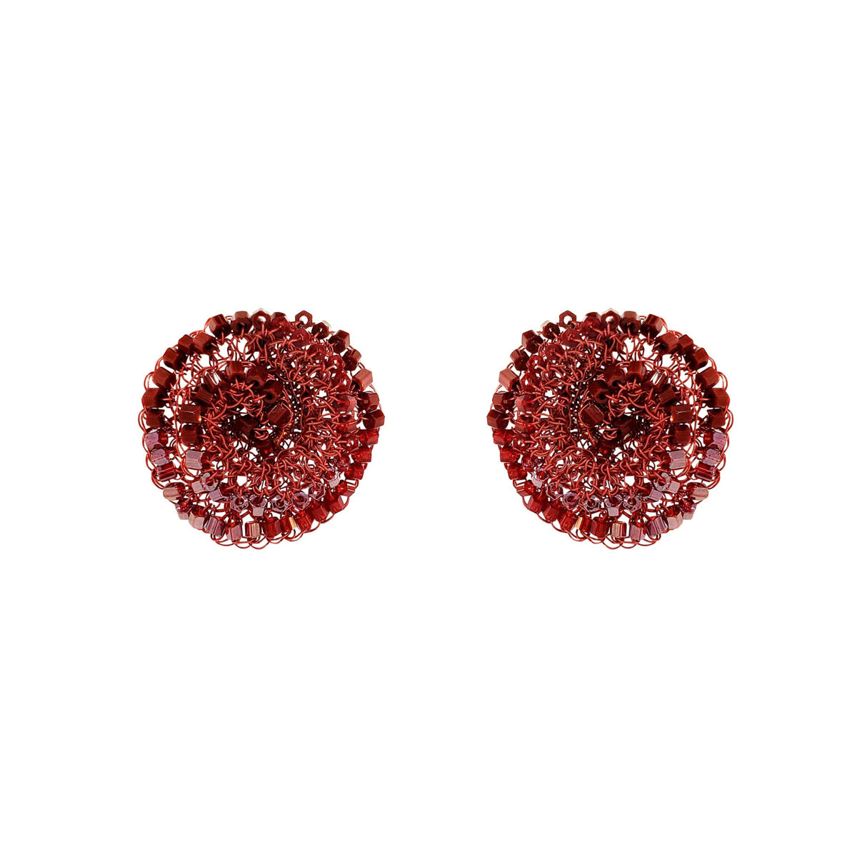 Tricia Milaneze | Mix Jasmine Crochet Earrings - Burgundy