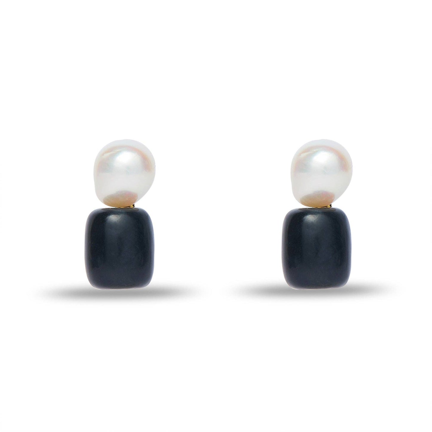 Lele Sadoughi | Jet Pebble Stud Earrings