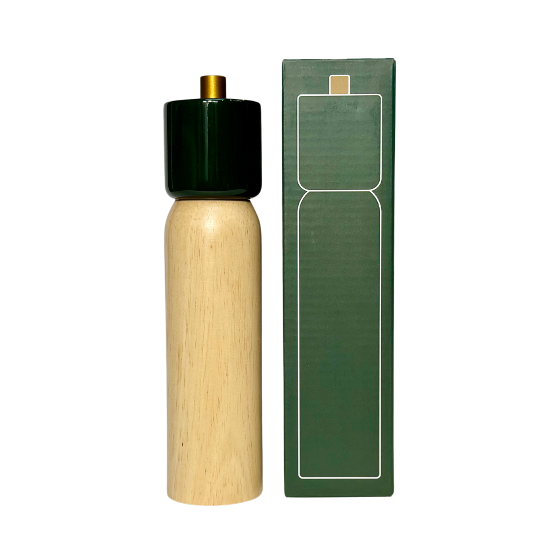 MÆGEN | Salt & Pepper Grinder - Green & Gold: Medium