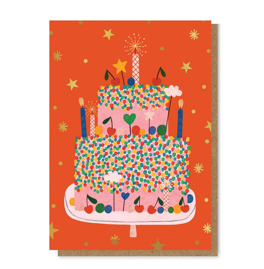 Daria Solak | CELEBRATION CAKE gold foil card