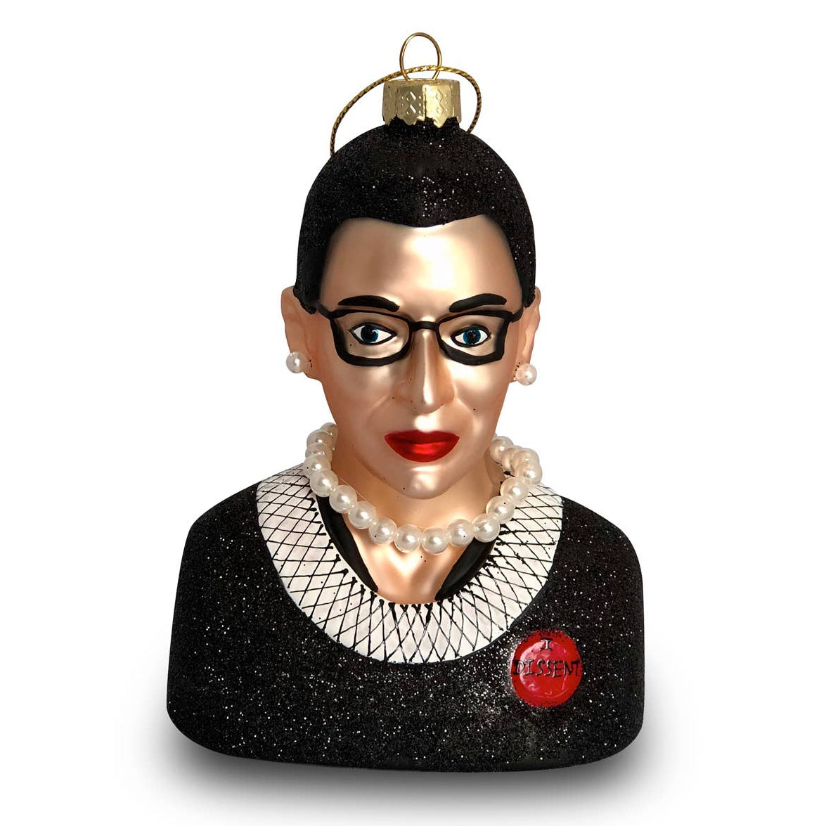 Naked Decor | Notorious RBG Ruth Bader Ginsburg Glass Ornament