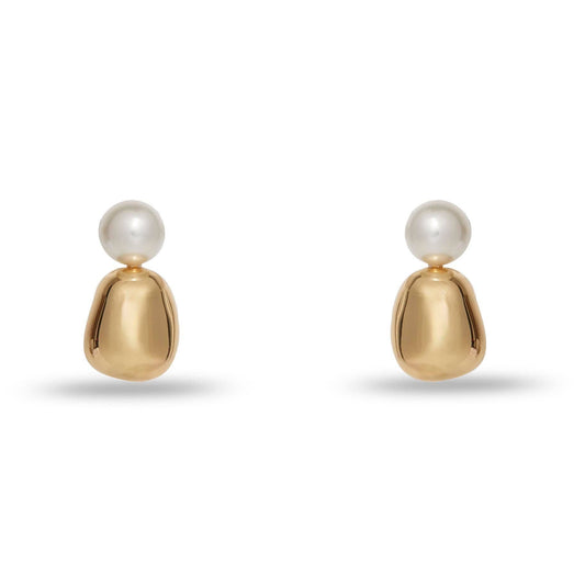 Lele Sadoughi | Gold Pebble Stud Earrings