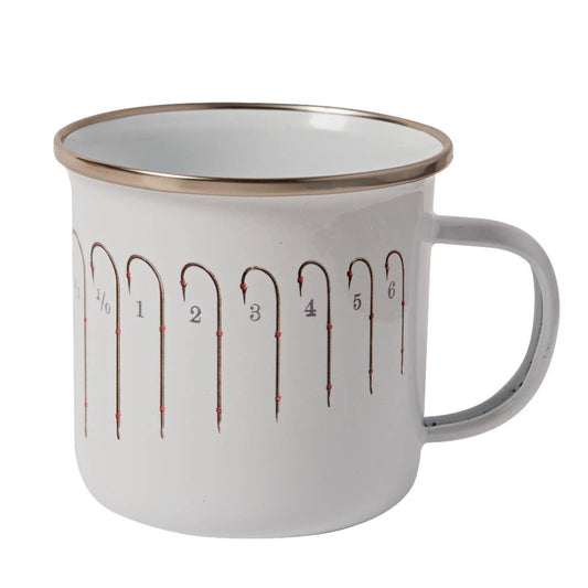 Sporting Nation | Vintage Fishing Hooks Enamel Mug