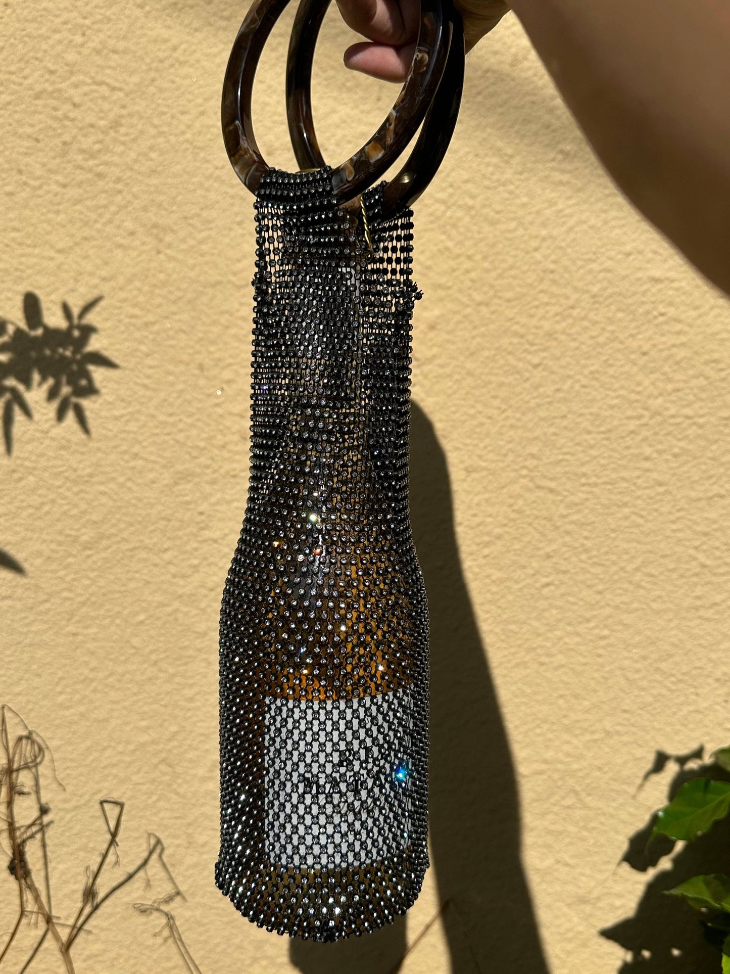 Vinari | Luxe Crystal Wine Carrier: Black (Limited Edition)