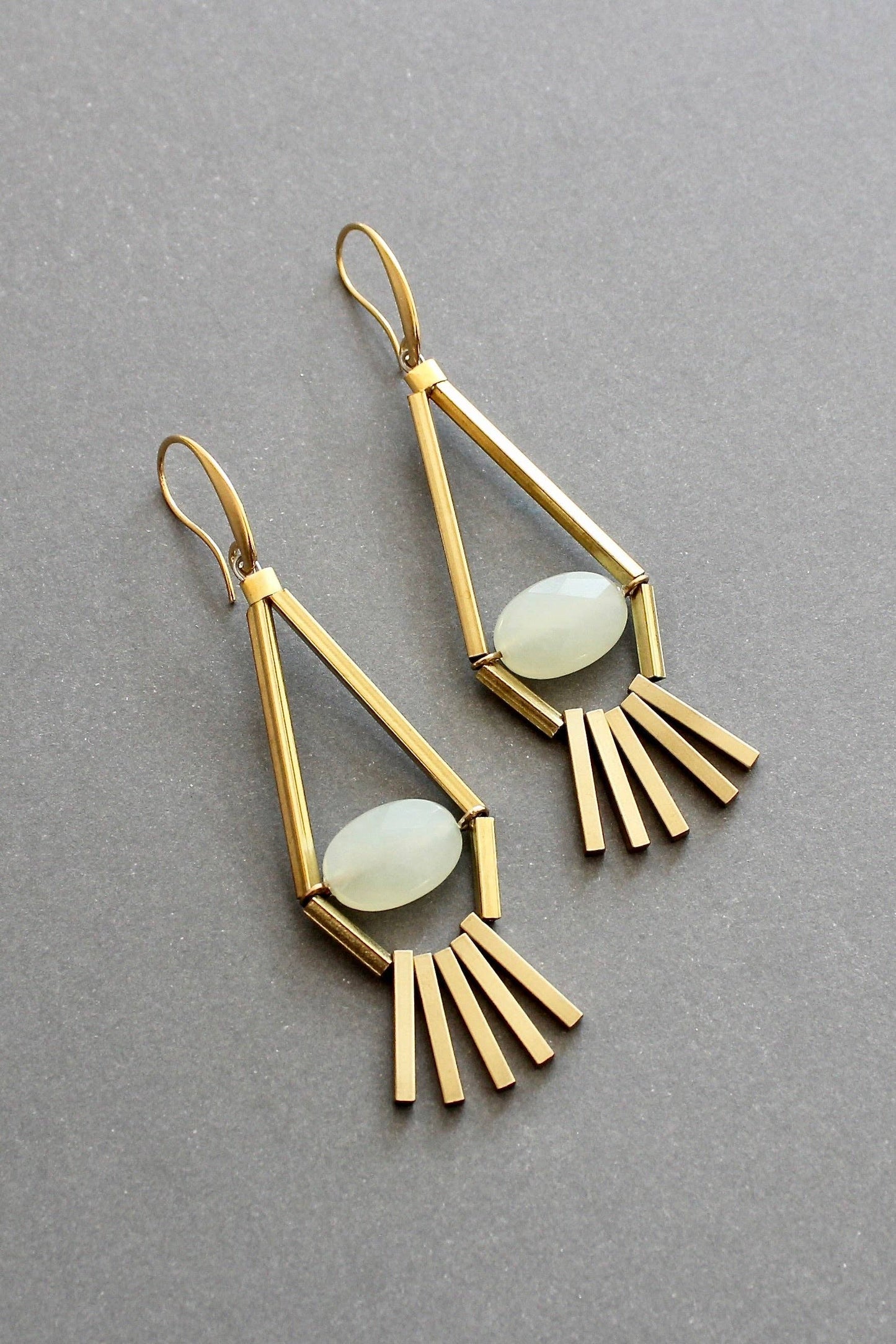 David Aubrey Jewelry - | Green aventurine  earrings